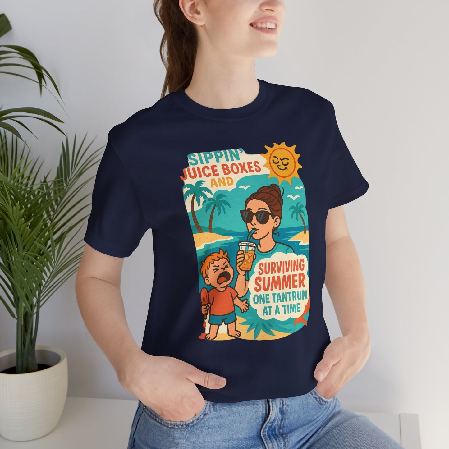 Summer Survival Tee: Fun Family Vibe, Perfect for Mommies, Beach Days, and Playdates, Gifts for Moms, Summer Apparel