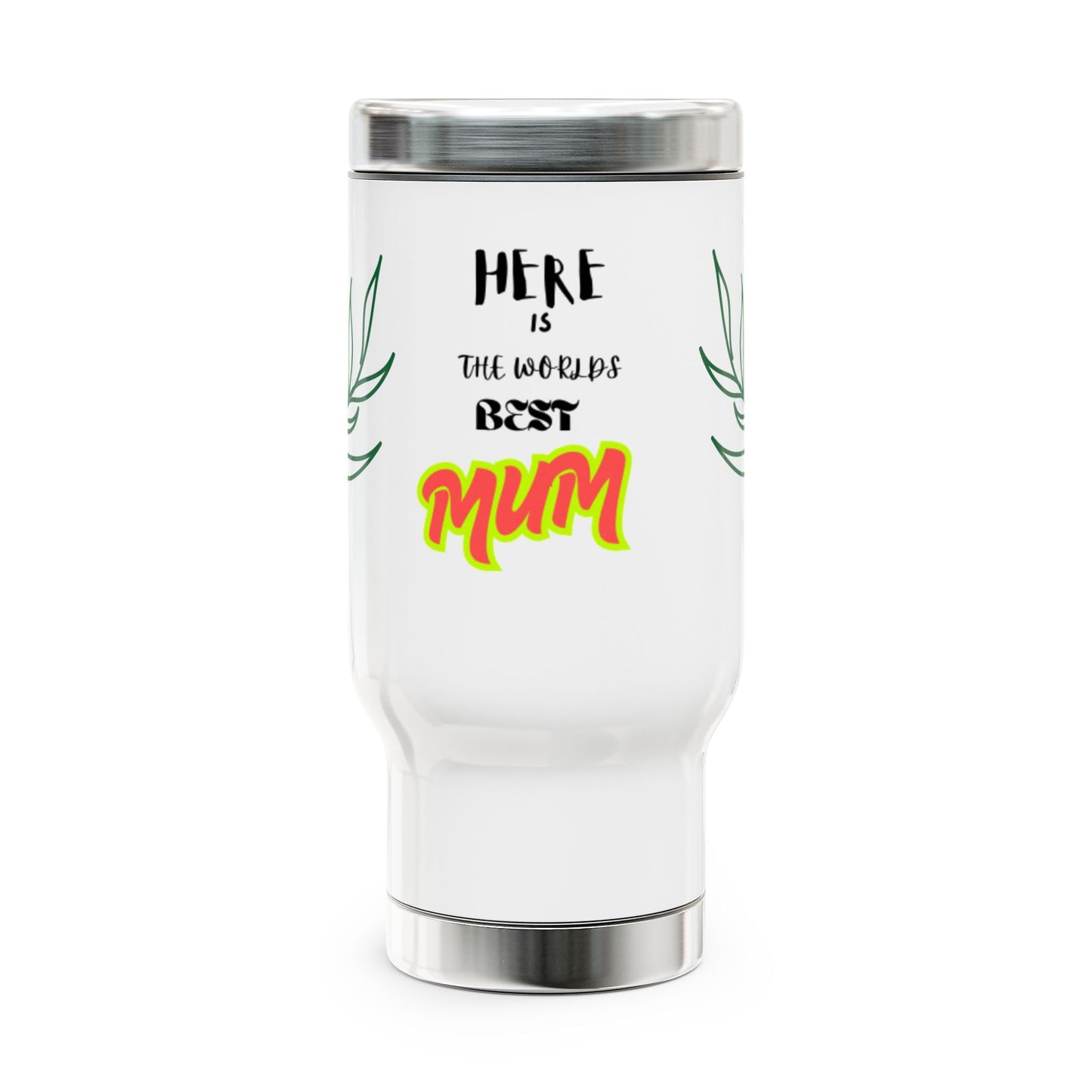 Personalized Travel Mug - Best Mum 14oz Stainless Steel Coffee Cup
