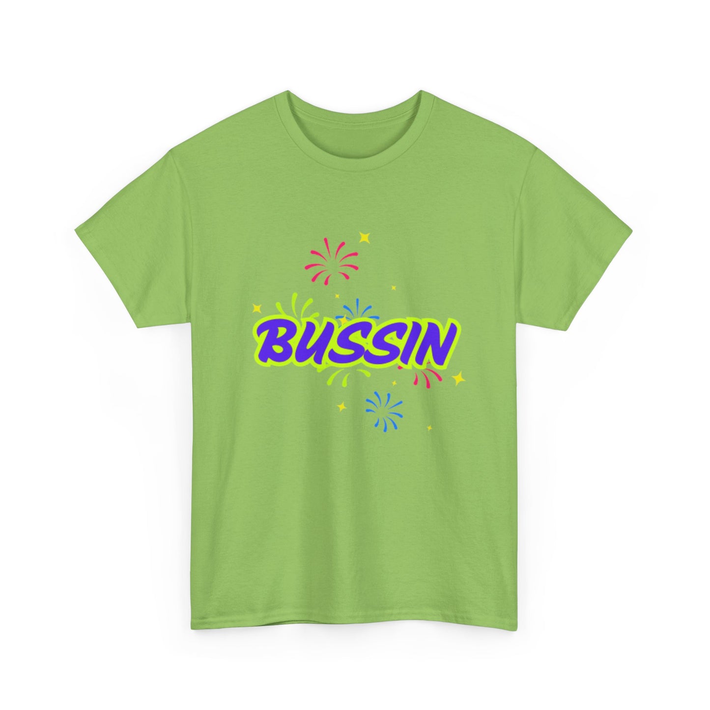 Bussin' Unisex Heavy Cotton Tee - Fun Graphic Shirt for Casual Wear