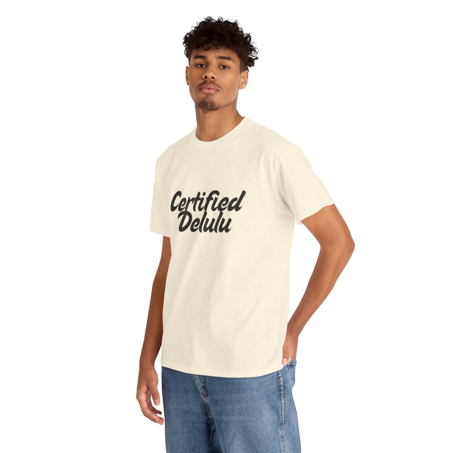 Certified Delulu Unisex Heavy Cotton Tee - Casual Shirt for Trendsetters