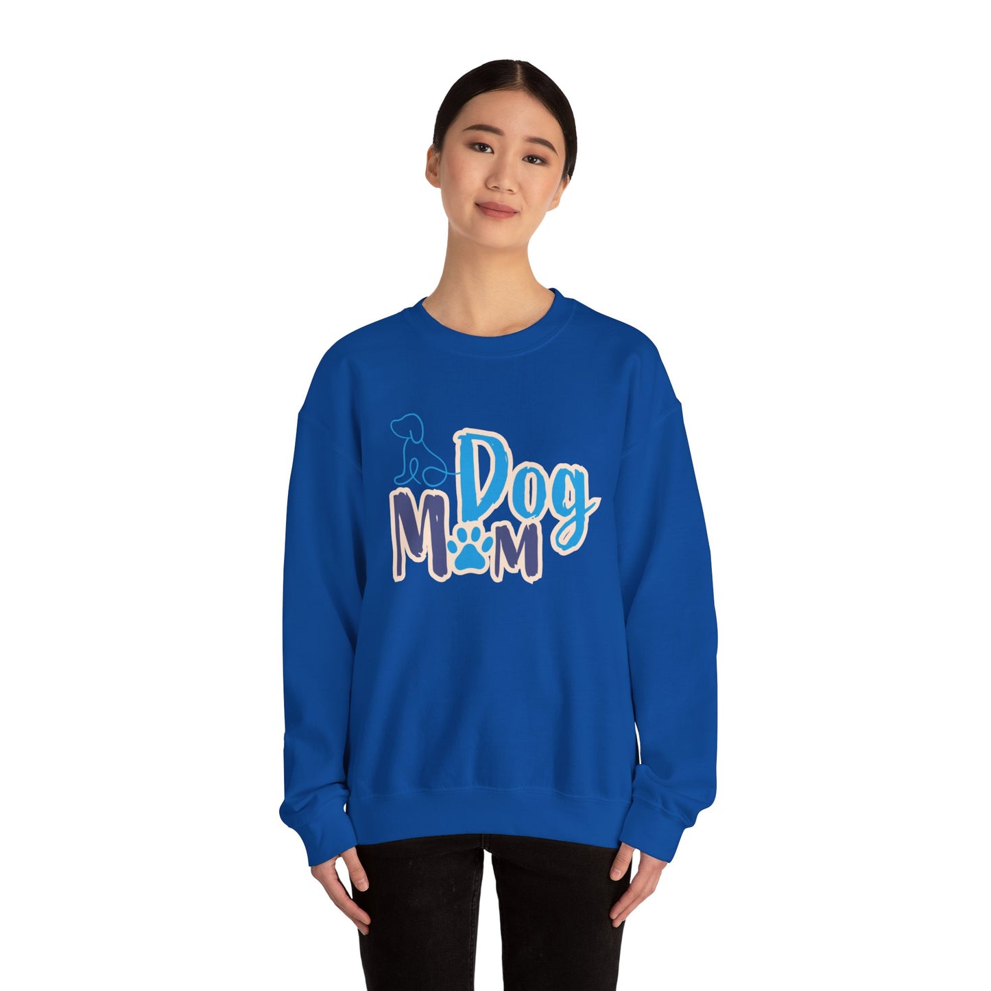Dog Mom Sweatshirt, Unisex Dog Lover Crewneck, Pet Owner Gift, Cozy Casual Wear, Birthday & Holiday Gift for Dog Lovers