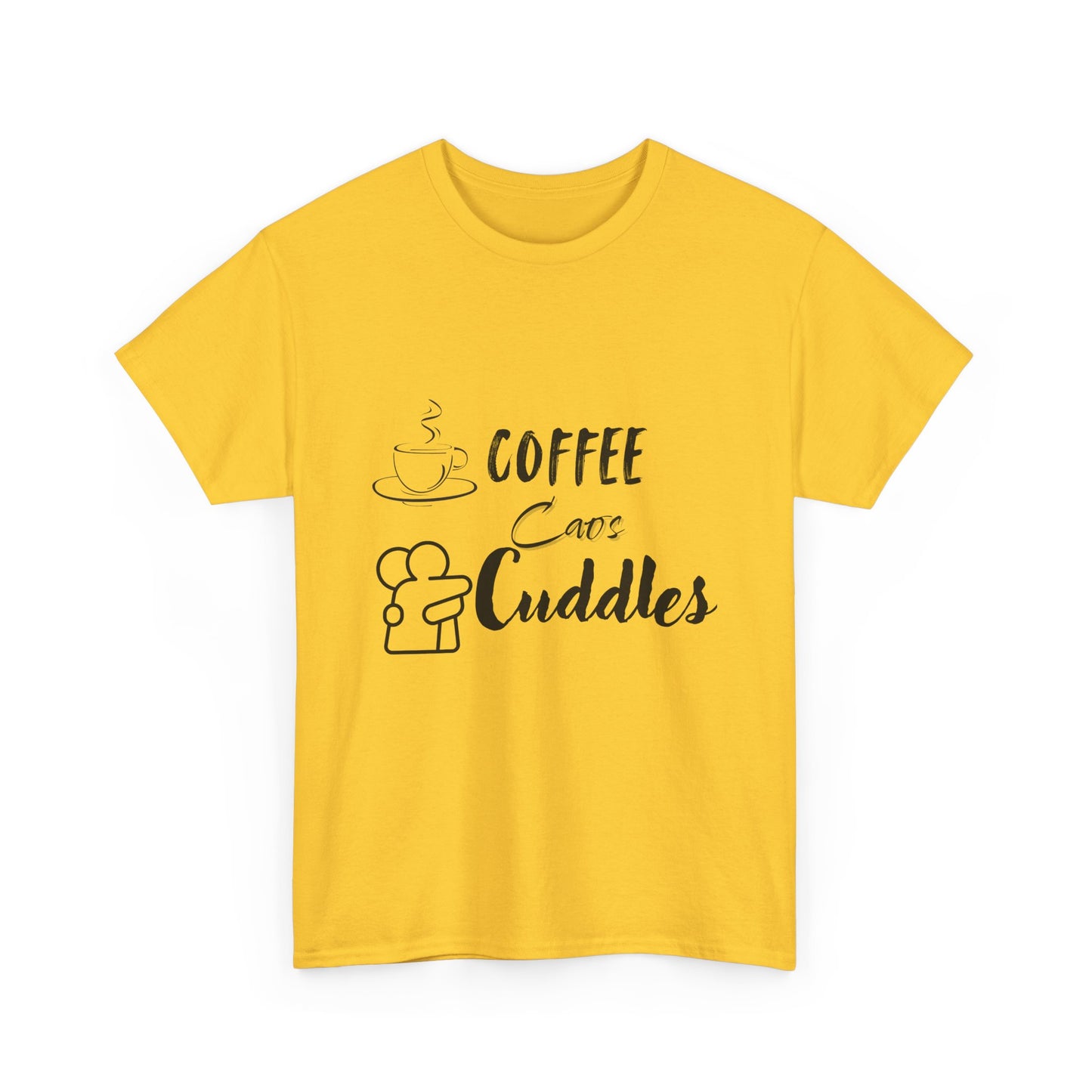 Coffee Cuddles Unisex Heavy Cotton Tee- Men