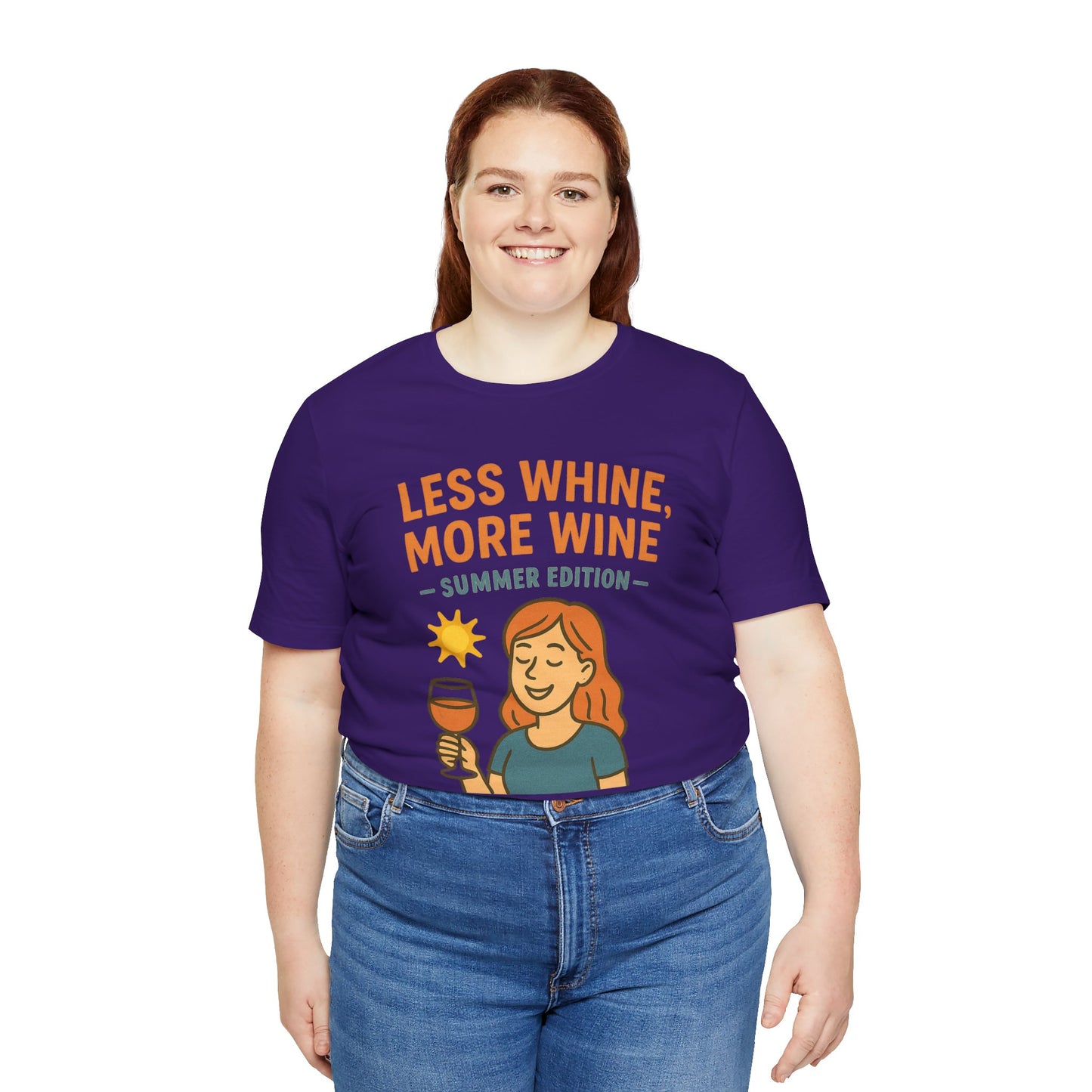 Less Whine, More Wine Tee | Fun Unisex Summer Shirt, Vintage Wine Lover Gift, Relaxed Fit Graphic Tee, Casual Wear, Party Outfit