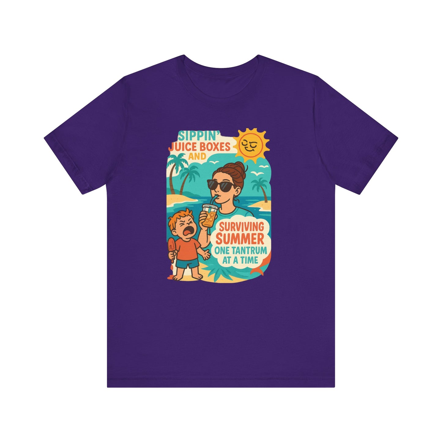 Summer Survival Tee: Fun Family Vibe, Perfect for Mommies, Beach Days, and Playdates, Gifts for Moms, Summer Apparel