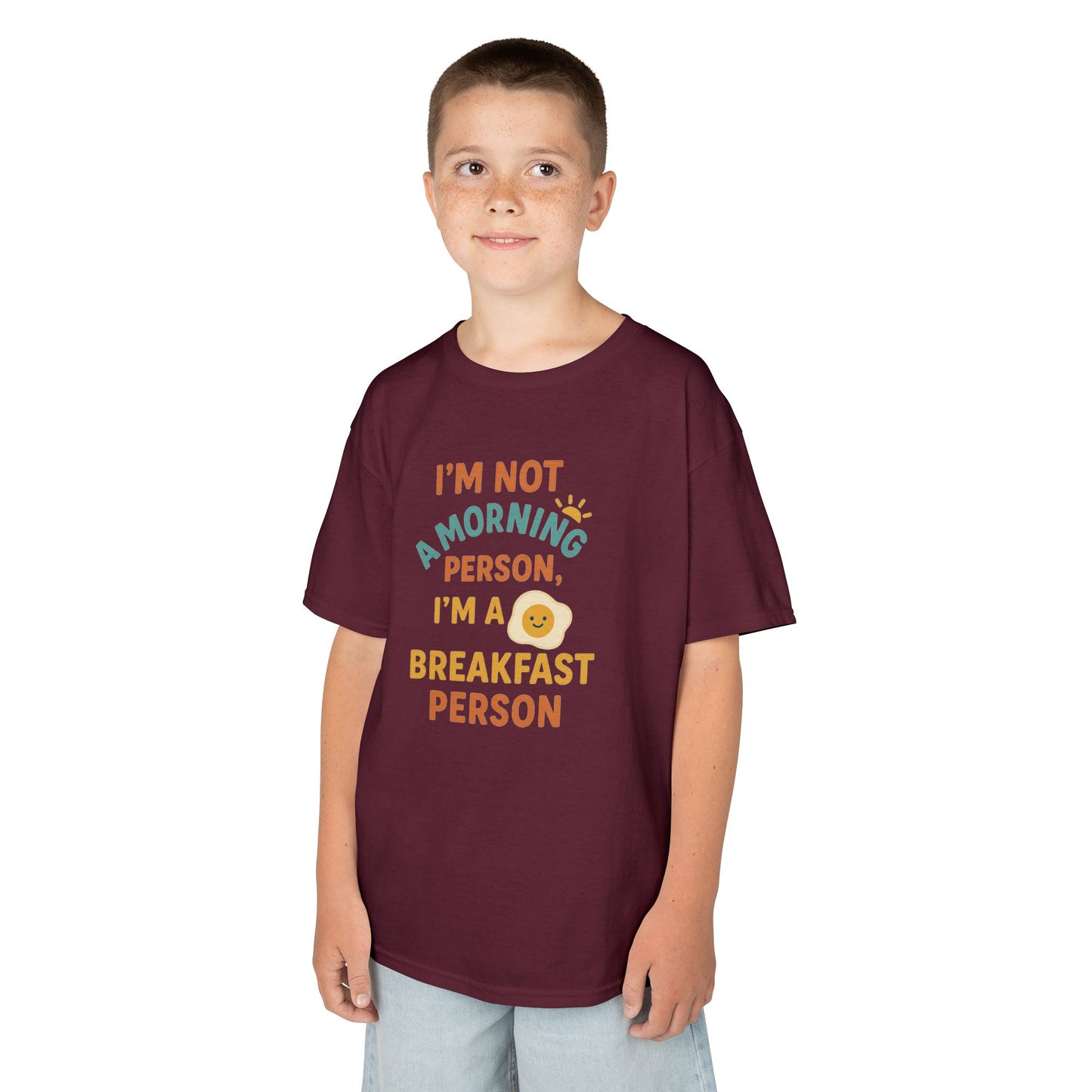 Funny Breakfast Kids Tee for Little Food Lovers, Kid's Cotton Shirt, Morning Humor Tee, Gift for Foodie Kids, Cute Toddler Outfit