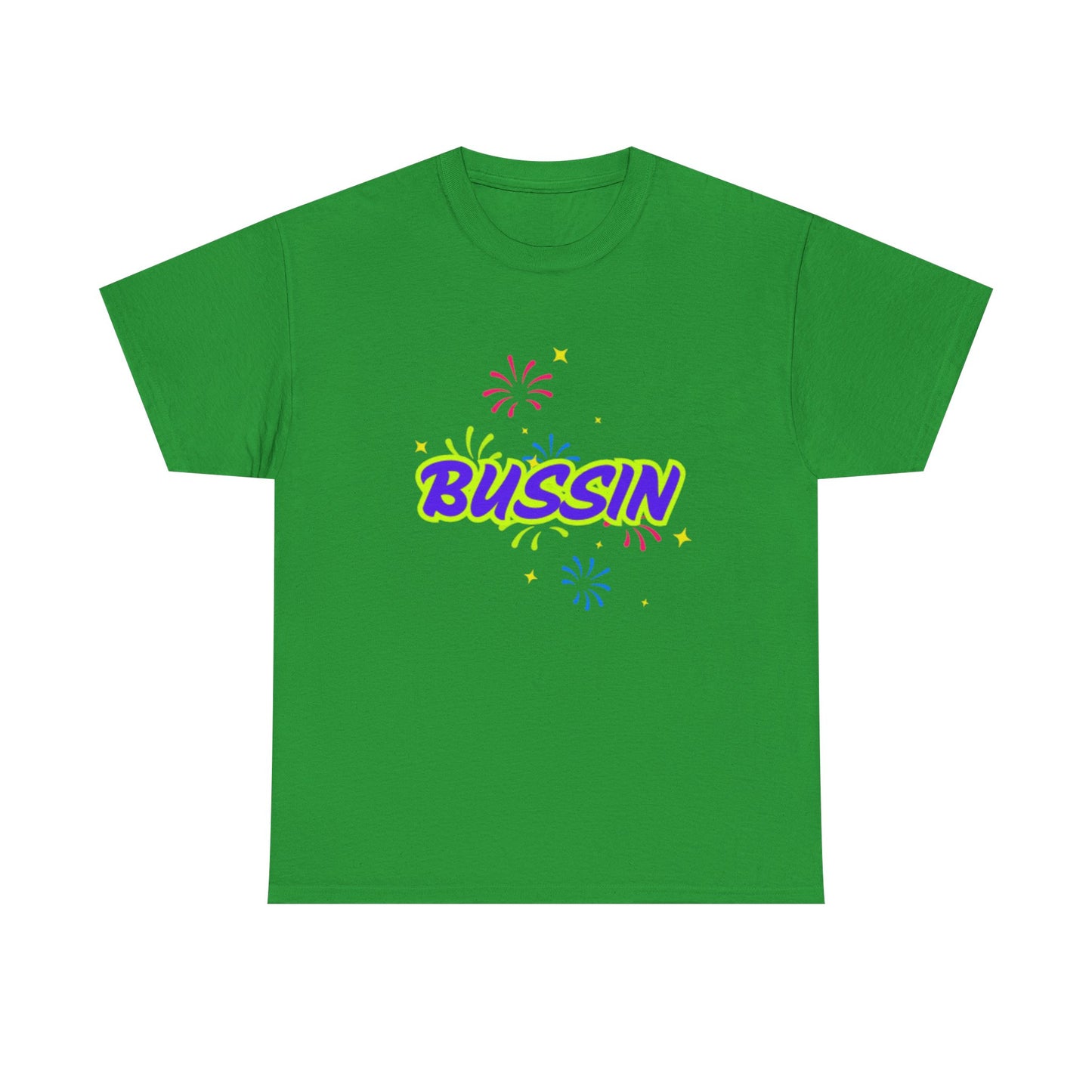 Bussin' Unisex Heavy Cotton Tee - Fun Graphic Shirt for Casual Wear