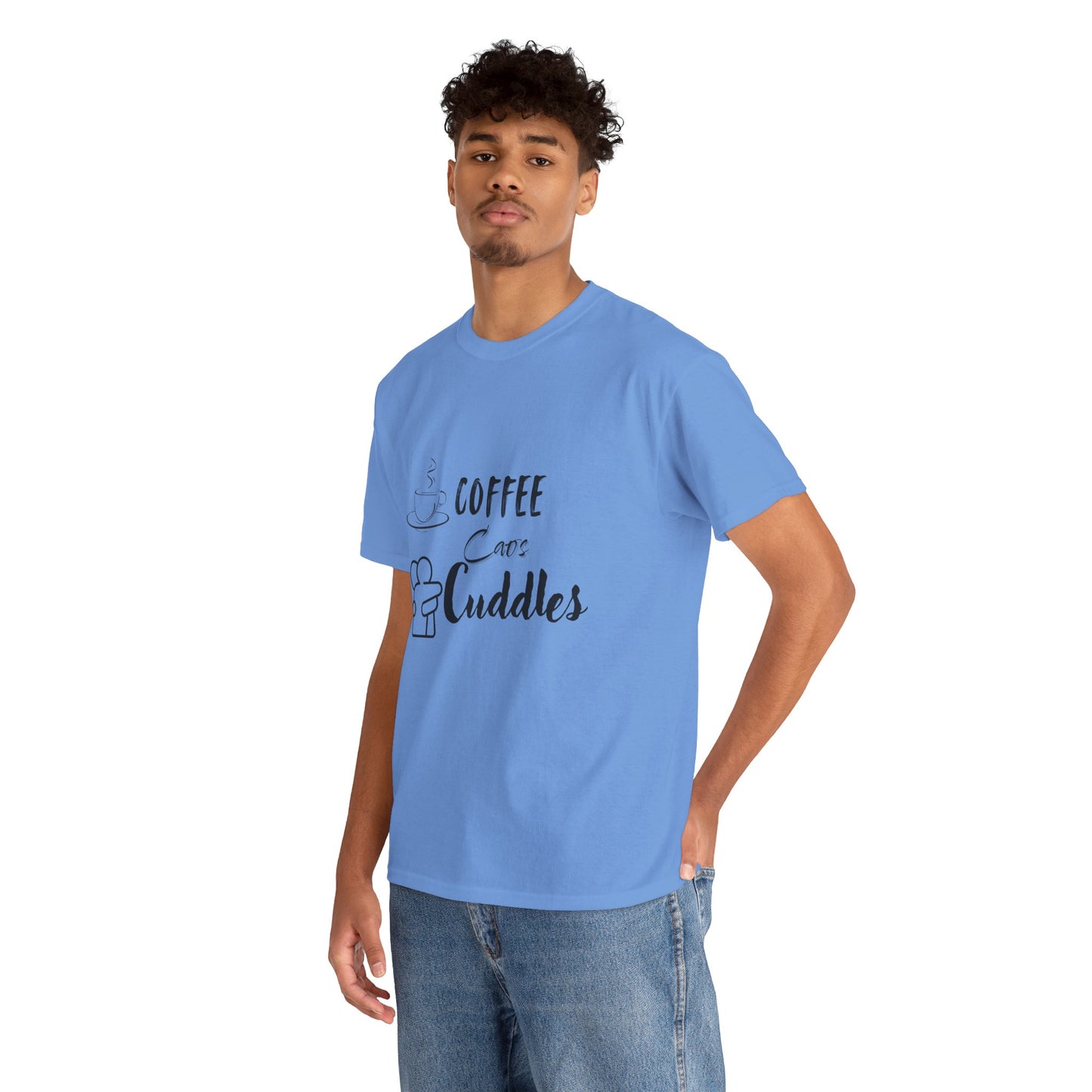 Coffee Cuddles Unisex Heavy Cotton Tee- Men