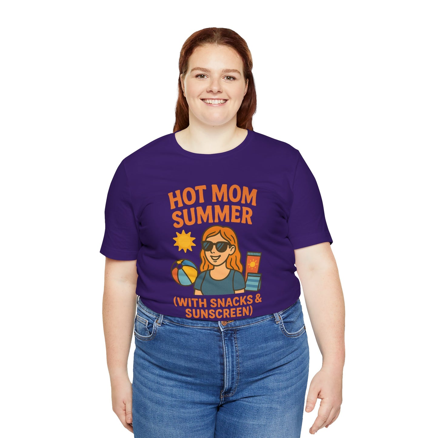 Hot Mom Summer Tee, Perfect for Summer Vacations, Mothers Day Gift, Family Outings, Beach Parties, Fun Summer Style