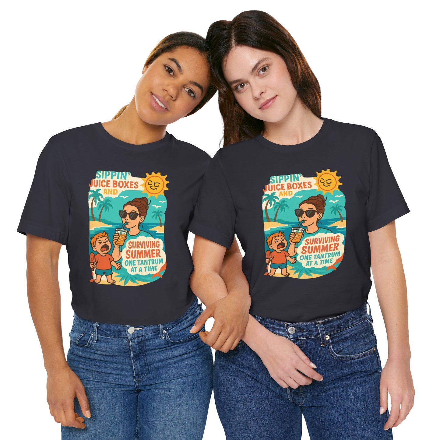 Summer Survival Tee: Fun Family Vibe, Perfect for Mommies, Beach Days, and Playdates, Gifts for Moms, Summer Apparel