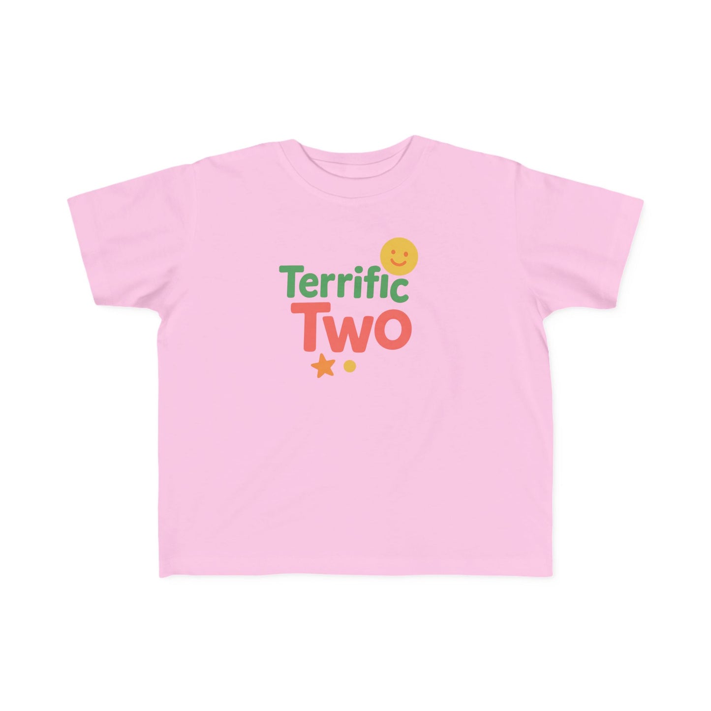 Toddler Fine Jersey Tee - Terrific Two Celebration Shirt, Birthday Gift, Cute Kids Apparel, Fun Toddler Top, Playtime Tee