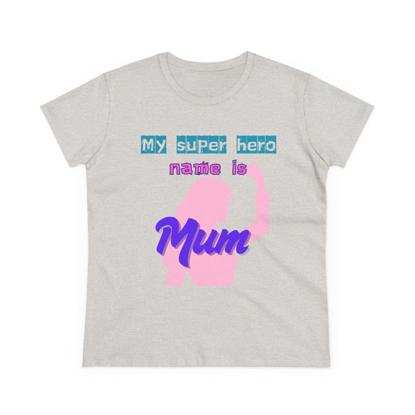 Super Mom Women's Midweight Cotton Tee - Fun Mother's Day Gift