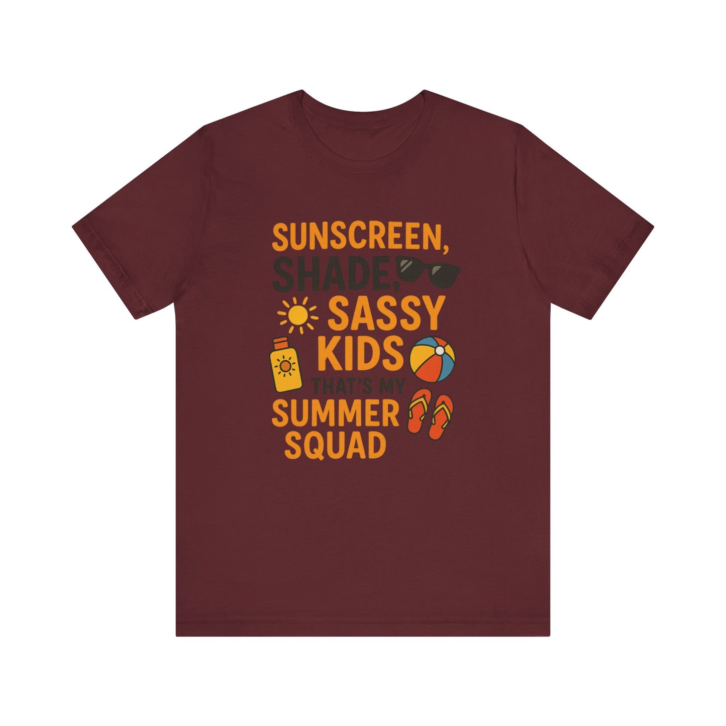 Sassy Summer Squad Tee - Fun Unisex T-Shirt for Family Outings, Beach Days, Summer Parties, Mom Gift, Kids Activity