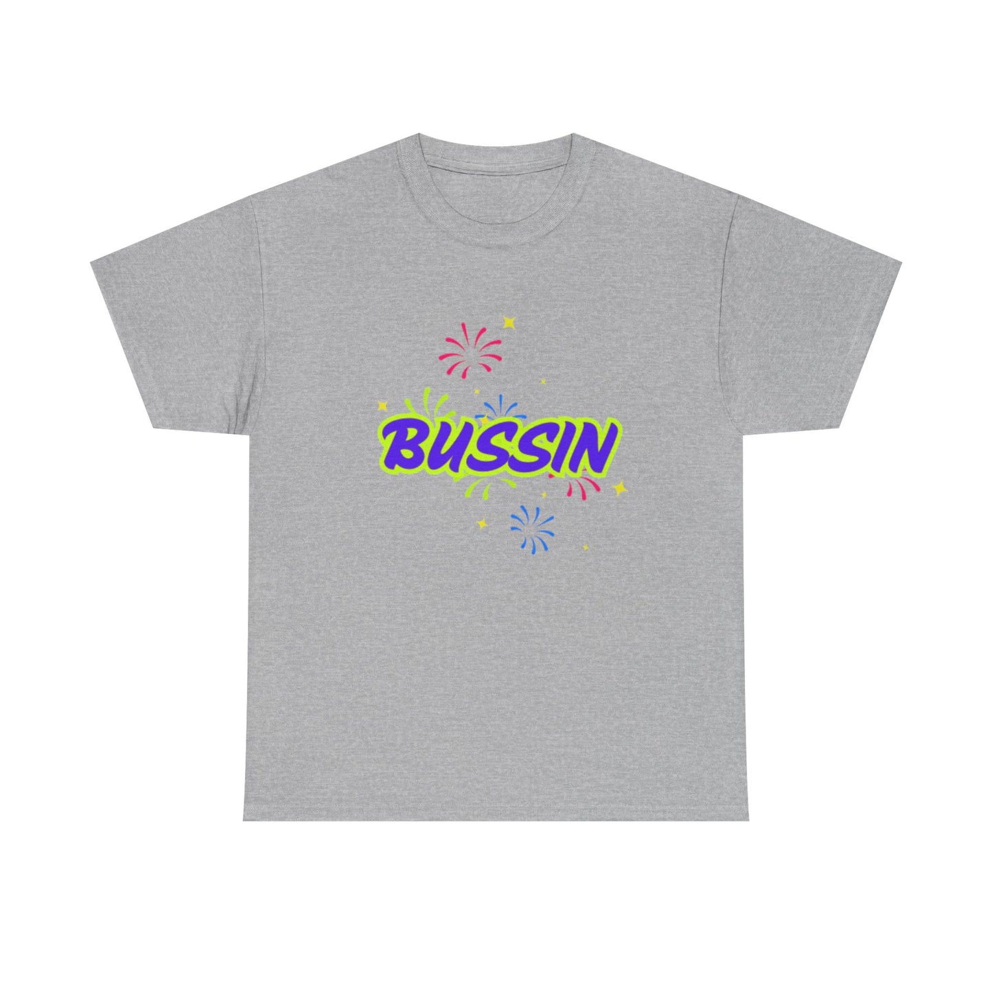 Bussin' Unisex Heavy Cotton Tee - Fun Graphic Shirt for Casual Wear