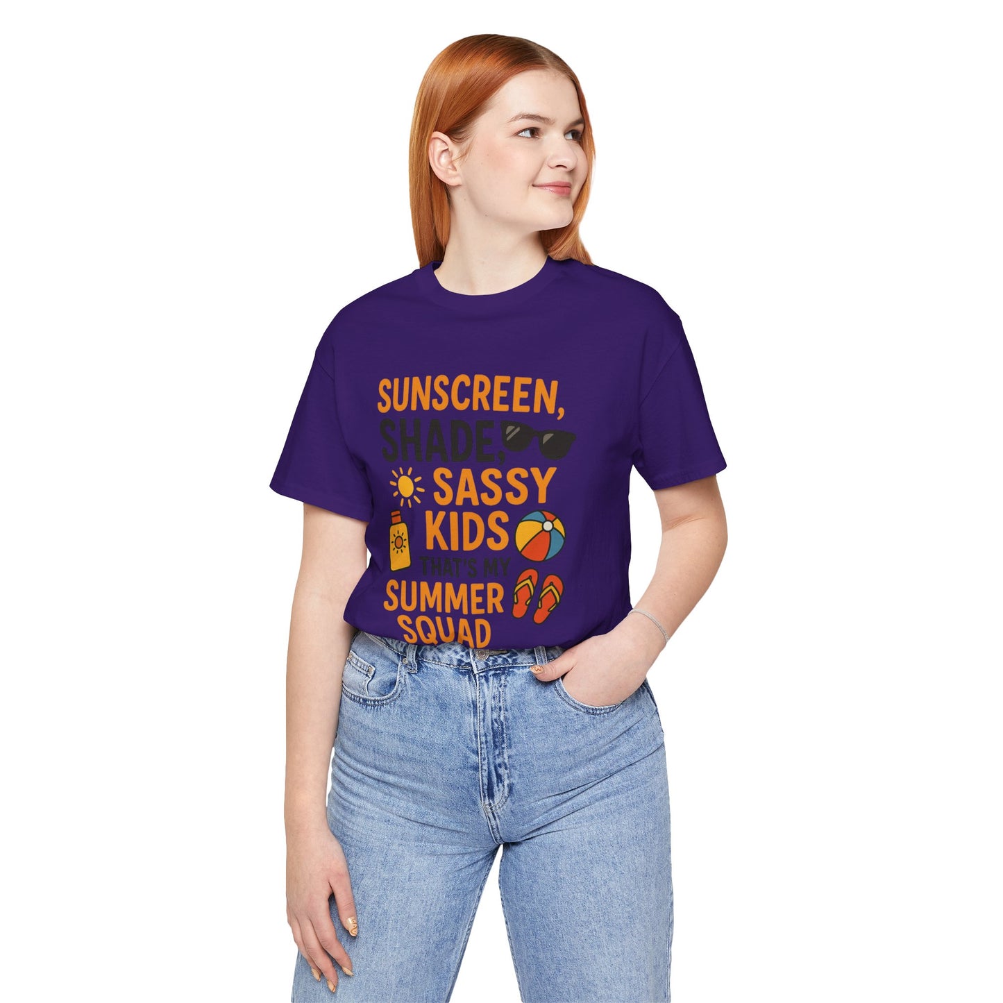 Sassy Summer Squad Tee - Fun Unisex T-Shirt for Family Outings, Beach Days, Summer Parties, Mom Gift, Kids Activity