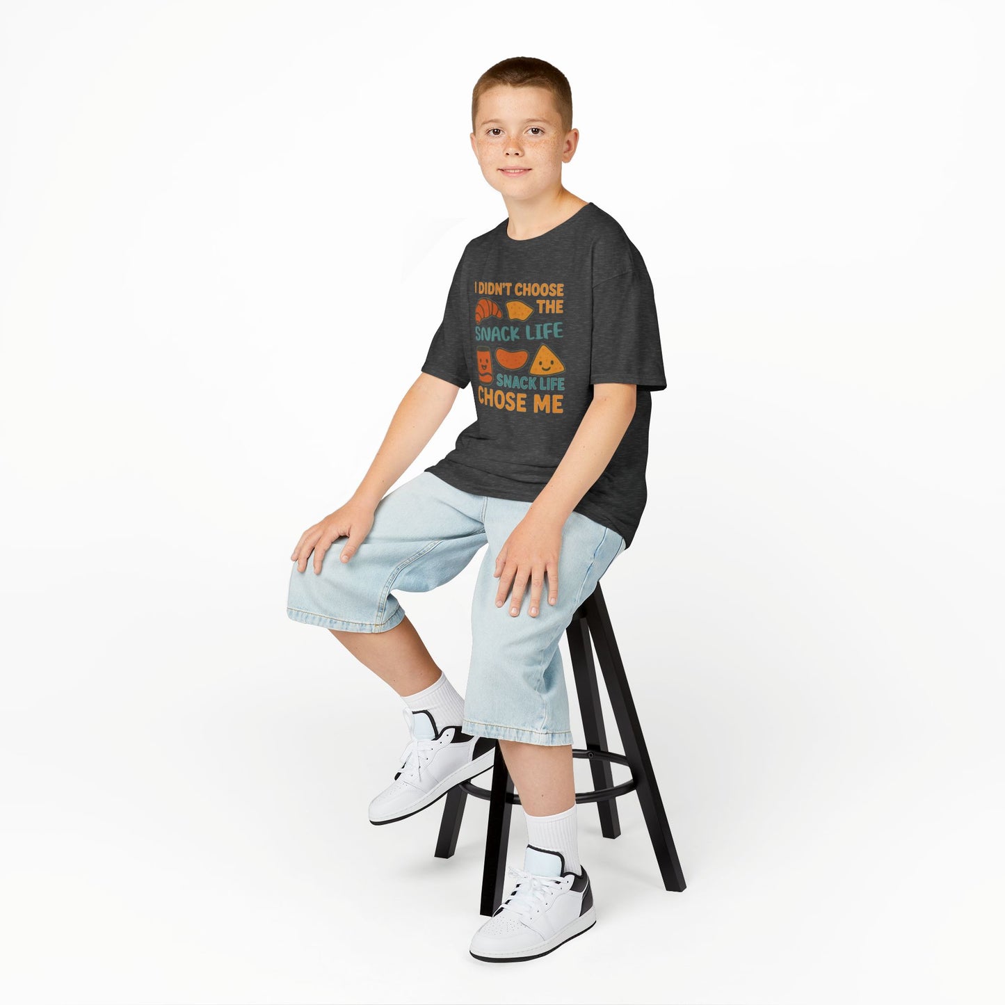Snack Life Kids Tee, Funny Kids T-Shirt, Snack Lover Shirt, Birthday Gift for Kids, Cute Food Tee