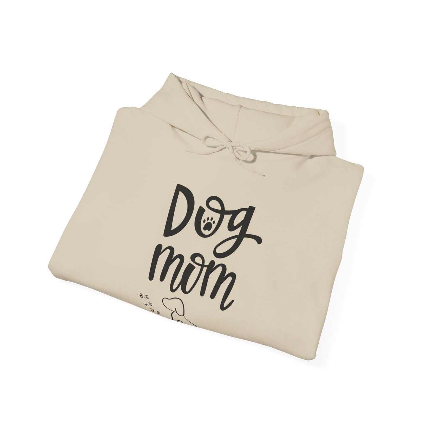 Dog Mom Hooded Sweatshirt, Cute Dog Lover Gift, Pet Owner Apparel, Cozy Sweatshirt for Dog Lovers, Animal Lover Hoodie