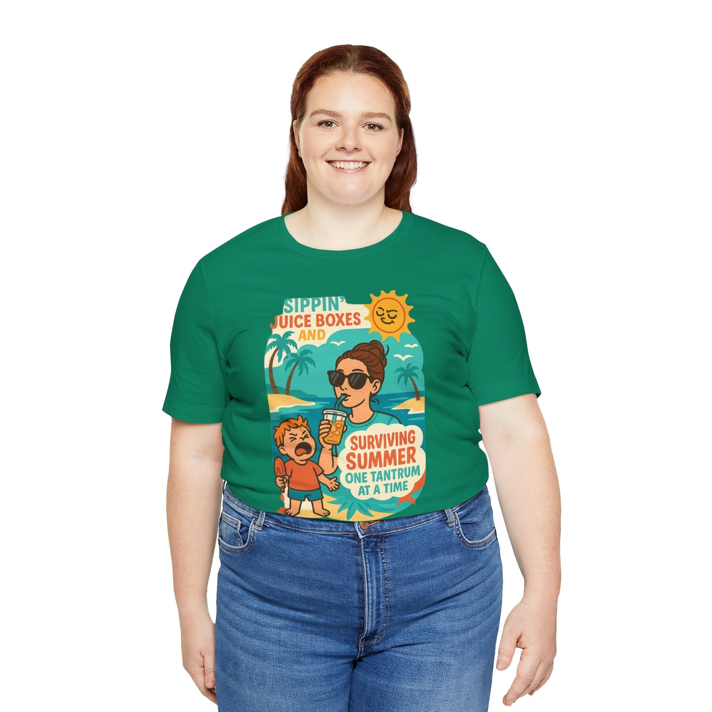 Summer Survival Tee: Fun Family Vibe, Perfect for Mommies, Beach Days, and Playdates, Gifts for Moms, Summer Apparel