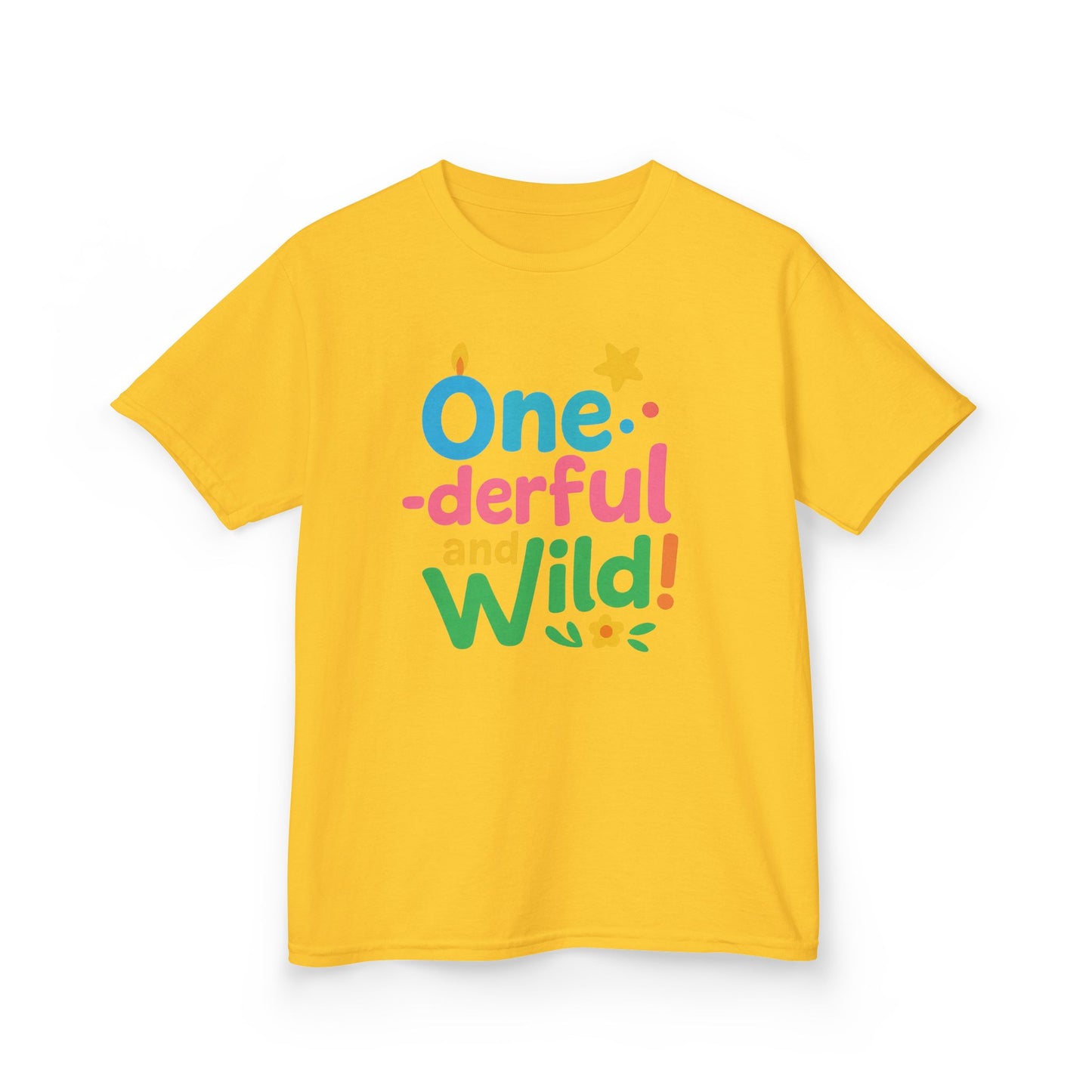 One-derful and Wild Kids Tee, Fun Birthday Gift, Toddler T-Shirt, Playful Cotton Shirt, Colorful Kids Apparel