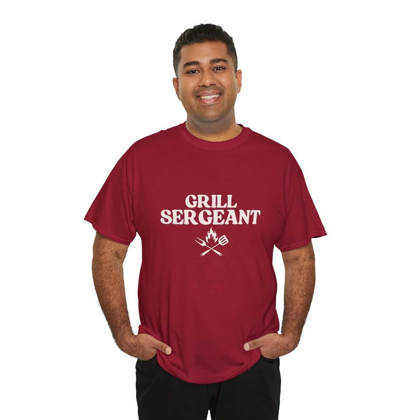 Unisex Cotton Tee - Grill Sergeant, Funny BBQ Shirt, Father's Day Gift, Cookout Apparel, Summer Party Wear, Casual T-Shirt