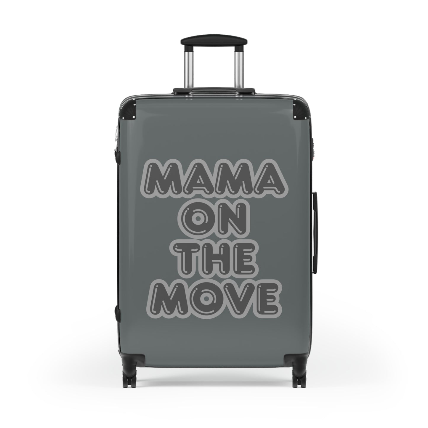Grey Mama On The Move Suitcase - Stylish Travel Luggage for Busy Moms