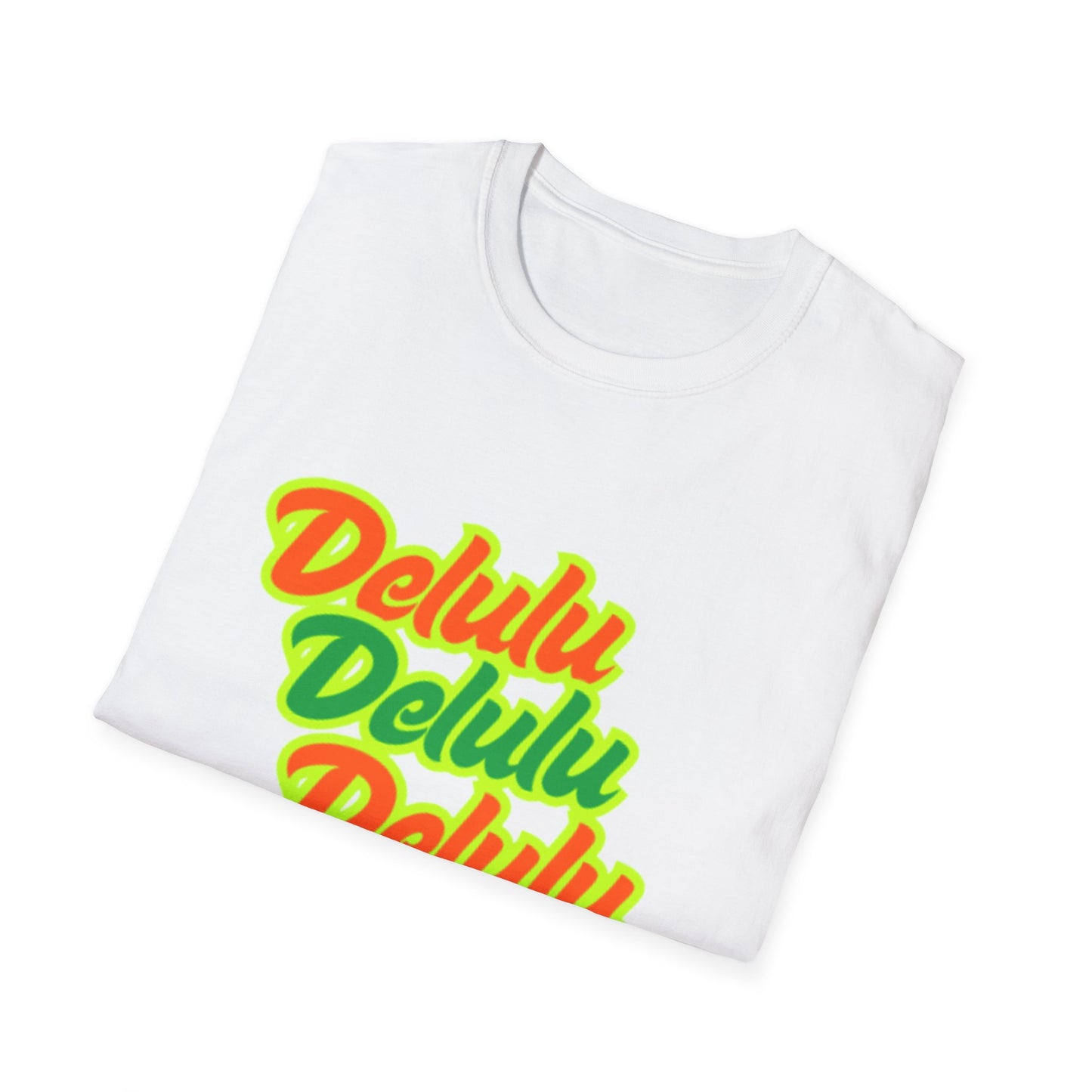 Colorful 'Delulu' Unisex Softstyle T-Shirt - Fun & Casual Fashion