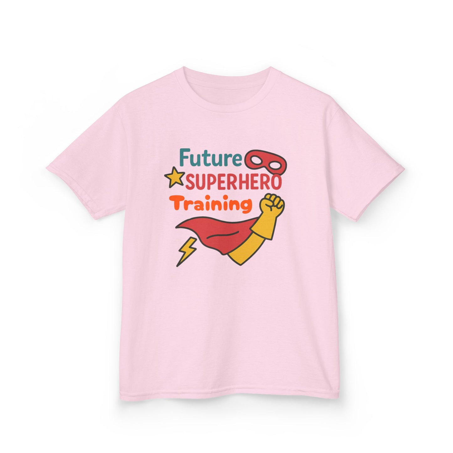 Future Superhero Kids Tee, Youth Graphic T-Shirt, Training Shirt for Kids, Fun Birthday Gift, Playful Party Outfit