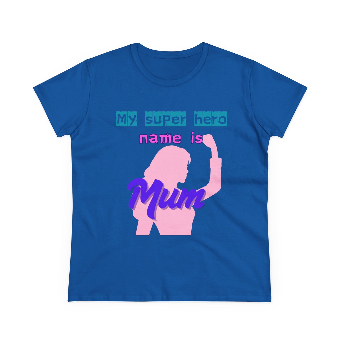 Super Mom Women's Midweight Cotton Tee - Fun Mother's Day Gift