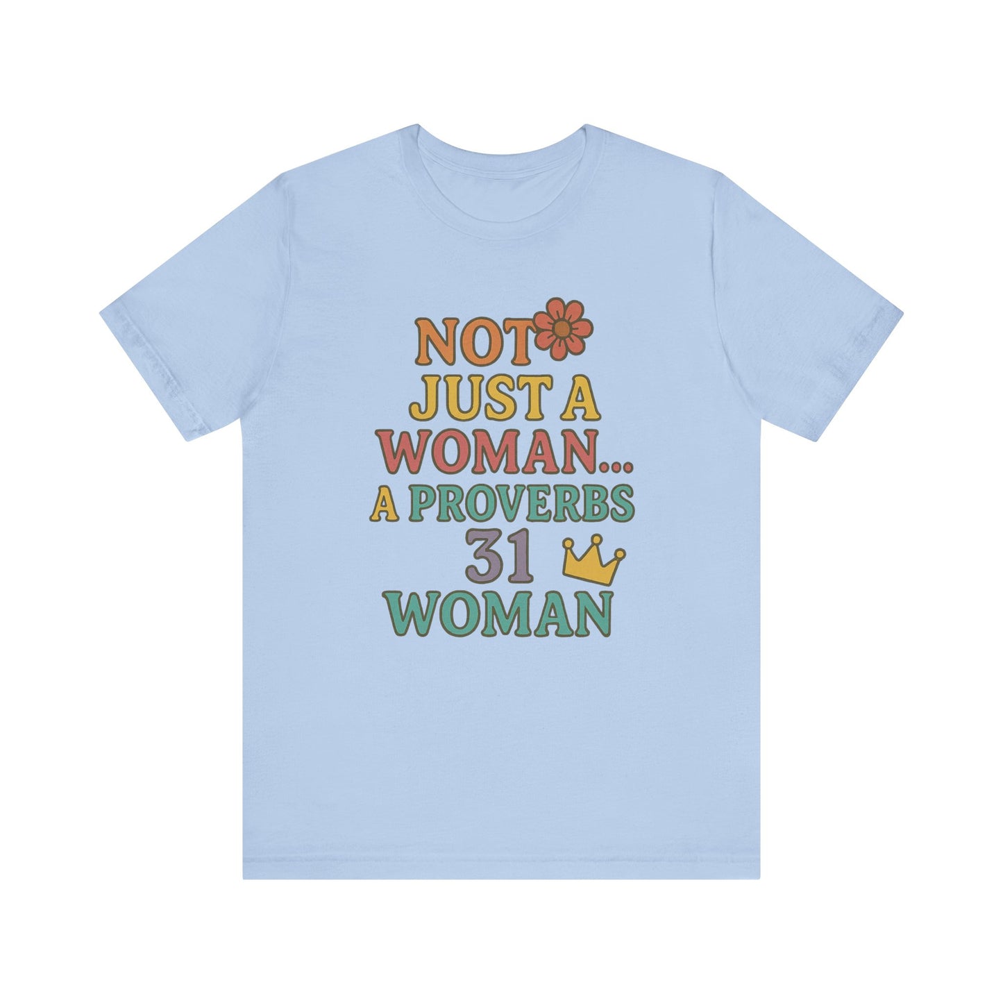 Proverbs 31 Woman Tee, Empowerment Shirt, Faith-Based Gift, Christian Apparel, Inspirational Clothing, Modest Fashion