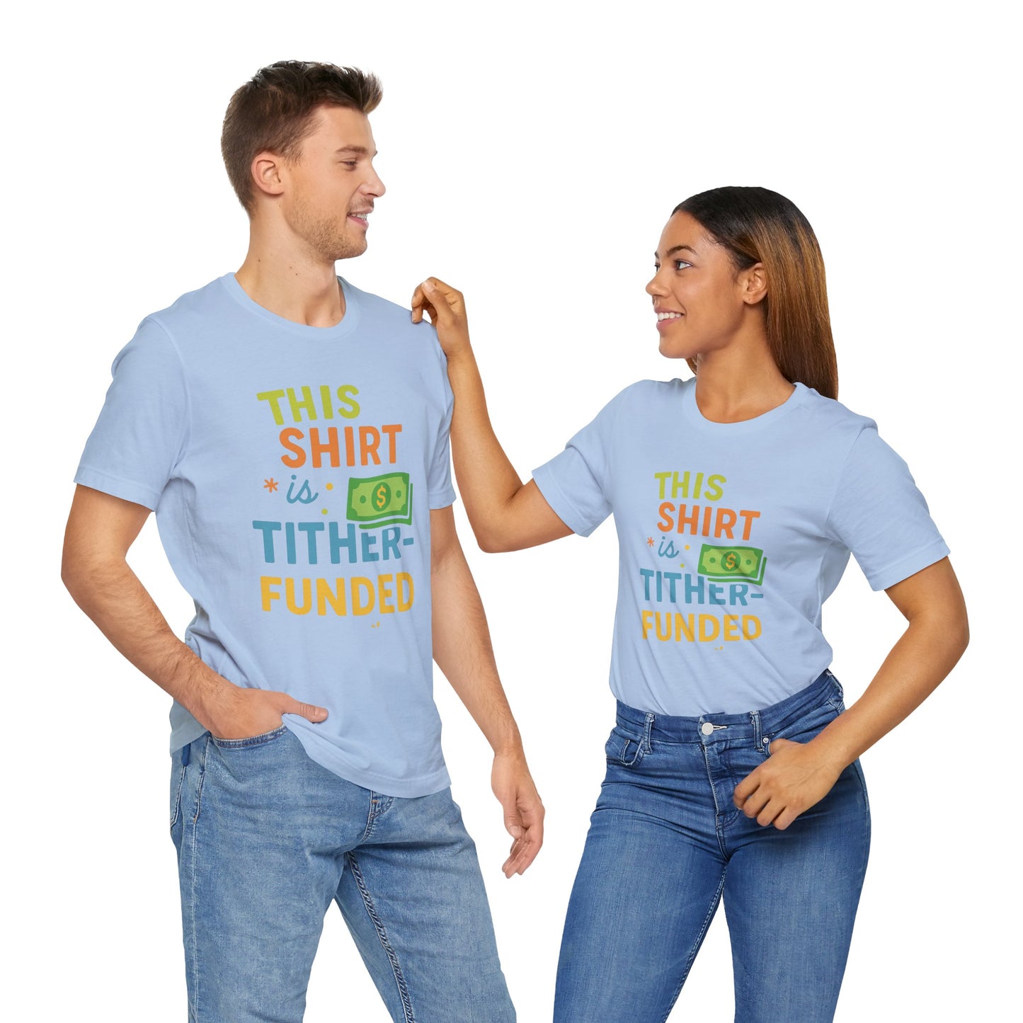 T-Shirt with Fun Funding Design, Humor Tee for Casual Wear, Unique Gift for Gamers, Great for Birthdays and Events, Playful and Stylish