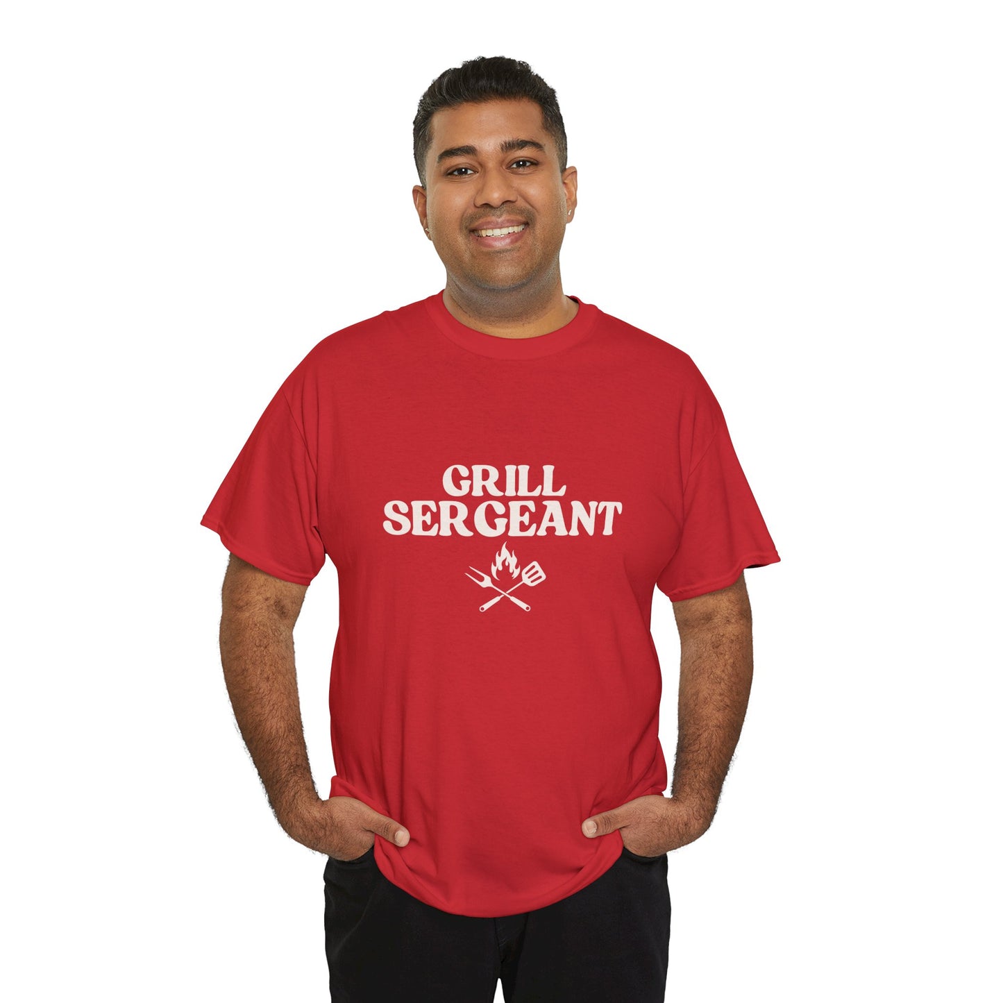 Unisex Cotton Tee - Grill Sergeant, Funny BBQ Shirt, Father's Day Gift, Cookout Apparel, Summer Party Wear, Casual T-Shirt