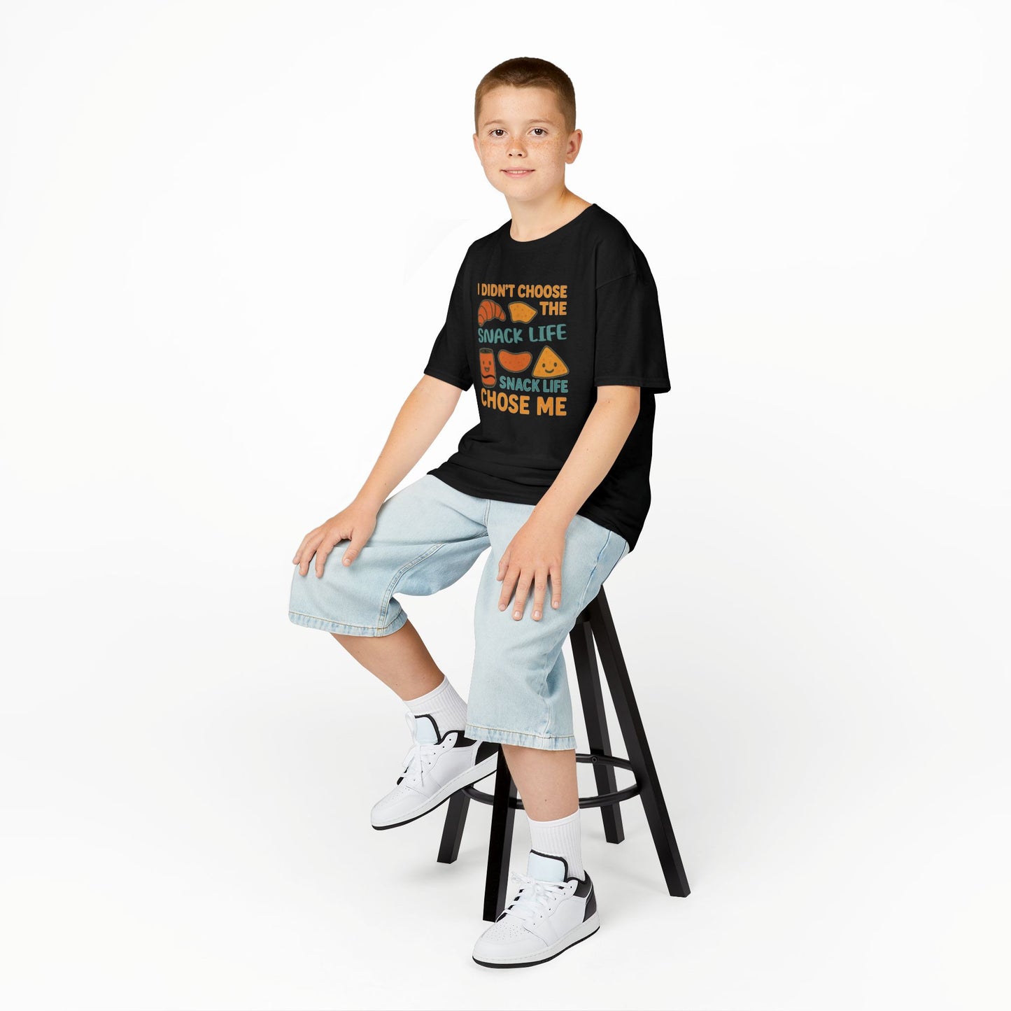 Snack Life Kids Tee, Funny Kids T-Shirt, Snack Lover Shirt, Birthday Gift for Kids, Cute Food Tee