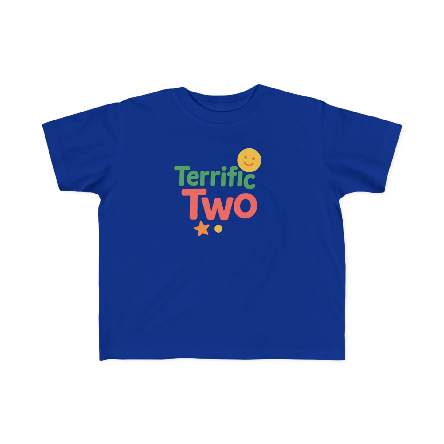Toddler Fine Jersey Tee - Terrific Two Celebration Shirt, Birthday Gift, Cute Kids Apparel, Fun Toddler Top, Playtime Tee