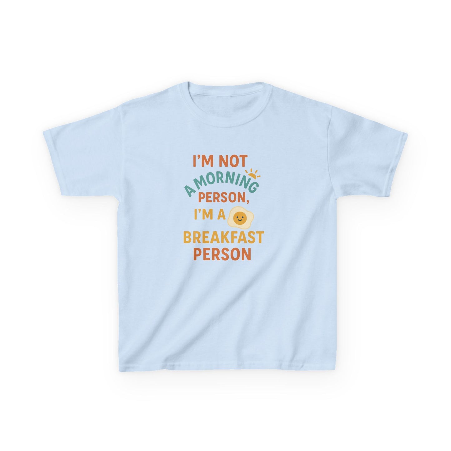 Funny Breakfast Kids Tee for Little Food Lovers, Kid's Cotton Shirt, Morning Humor Tee, Gift for Foodie Kids, Cute Toddler Outfit