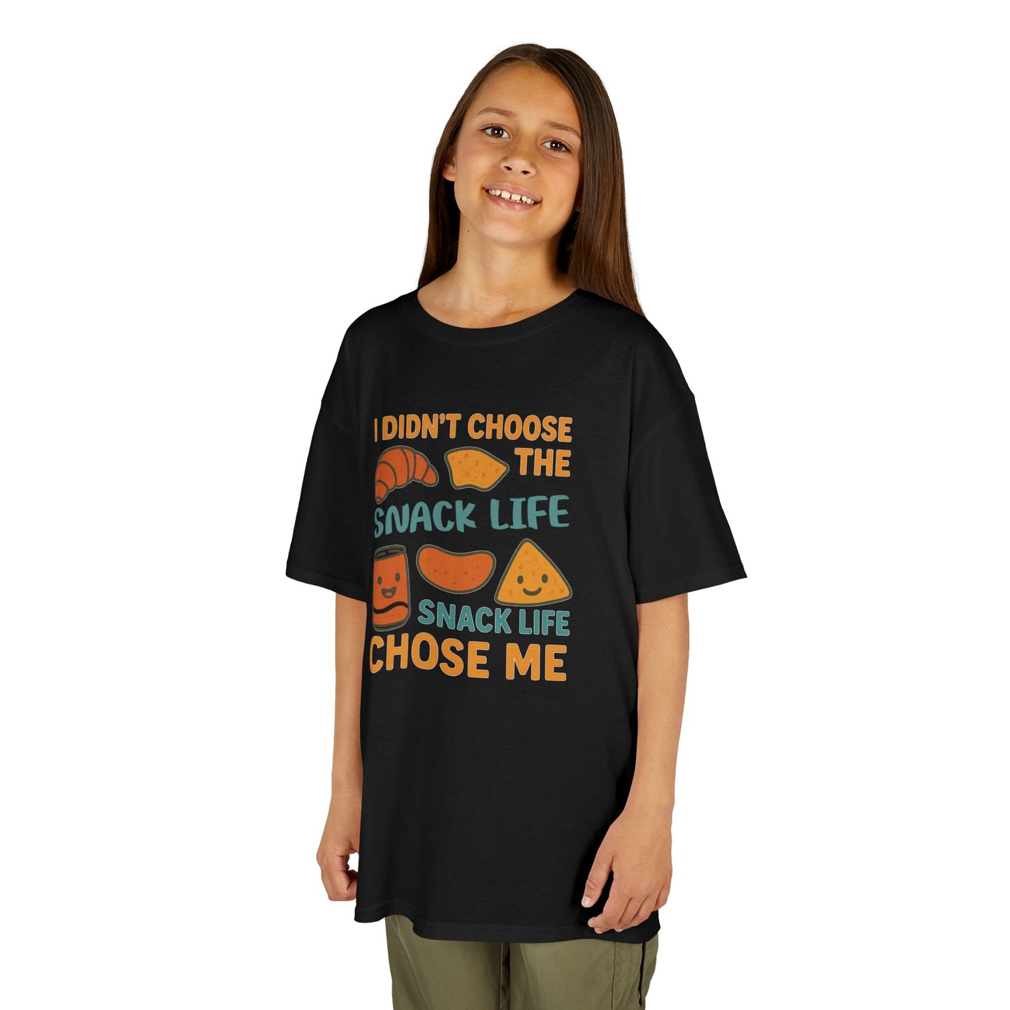 Snack Life Kids Tee, Funny Kids T-Shirt, Snack Lover Shirt, Birthday Gift for Kids, Cute Food Tee
