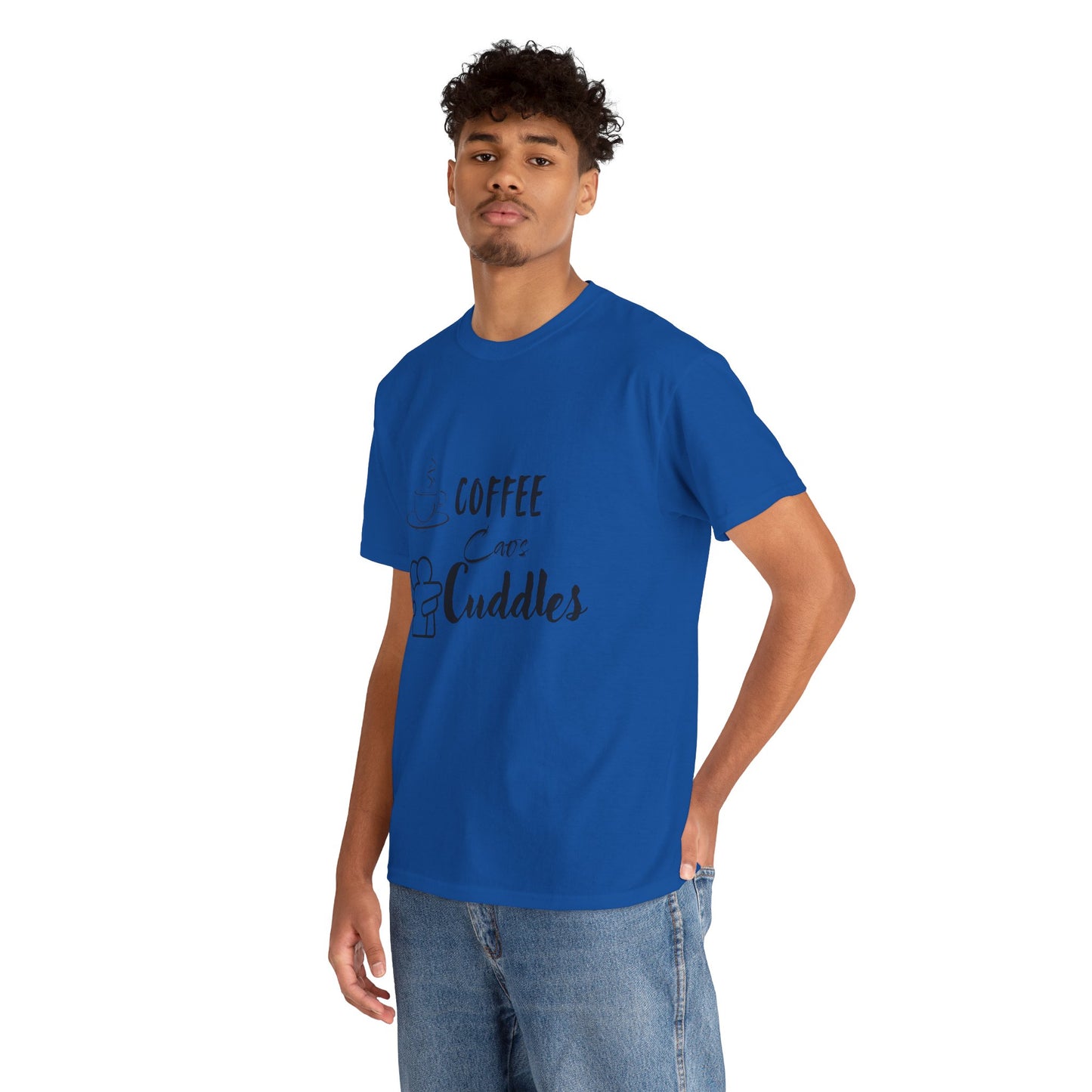 Coffee Cuddles Unisex Heavy Cotton Tee- Men