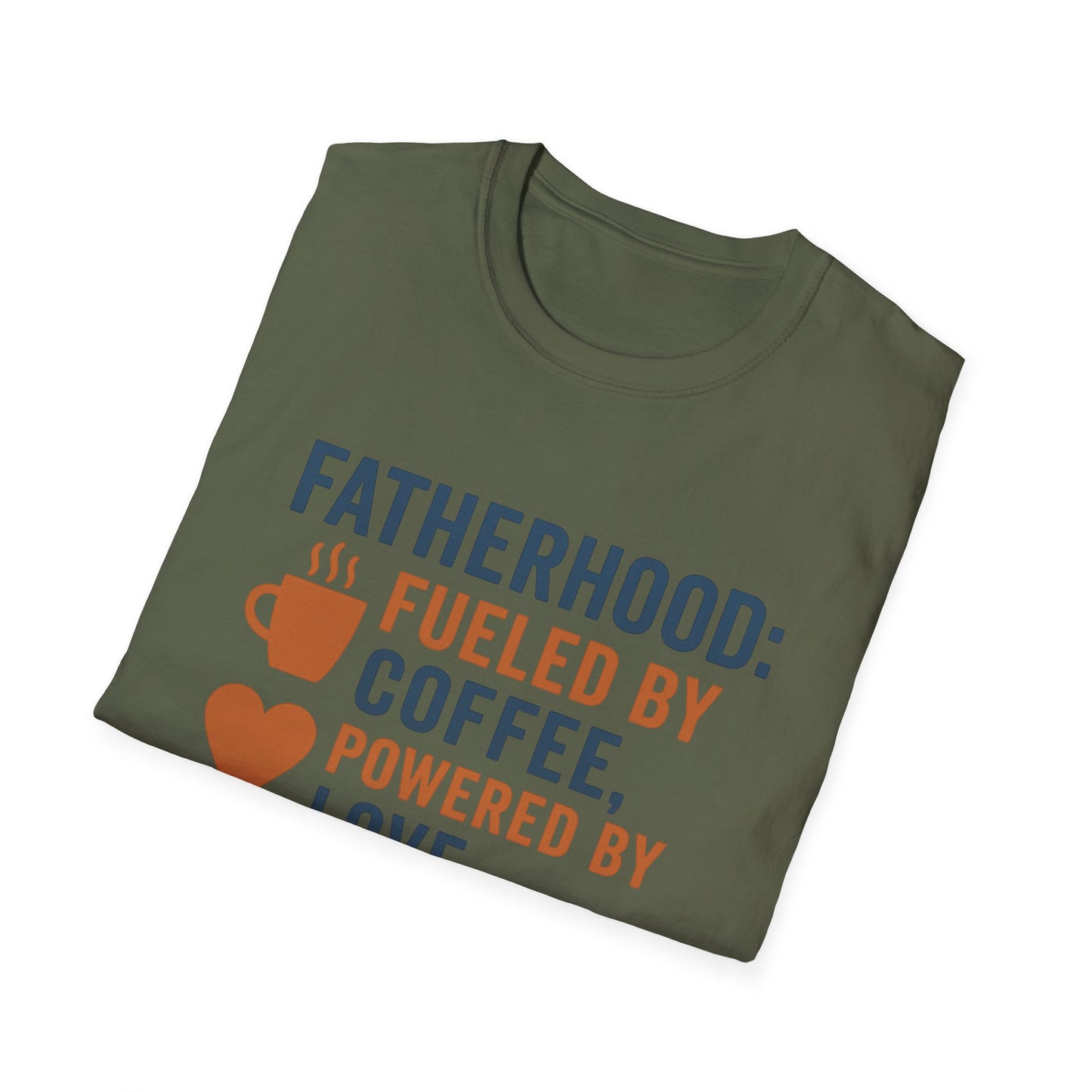 Fatherhood Coffee T-Shirt, Dad Shirt, Gift for Fathers, Unique Father's Day Tee, Casual Love Quote Tee