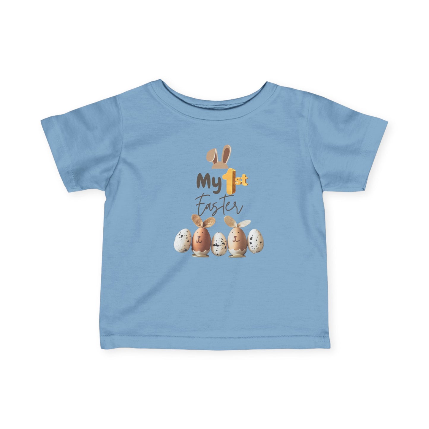 My 1st Easter Infant Fine Jersey Tee - Cute Bunny & Egg Design