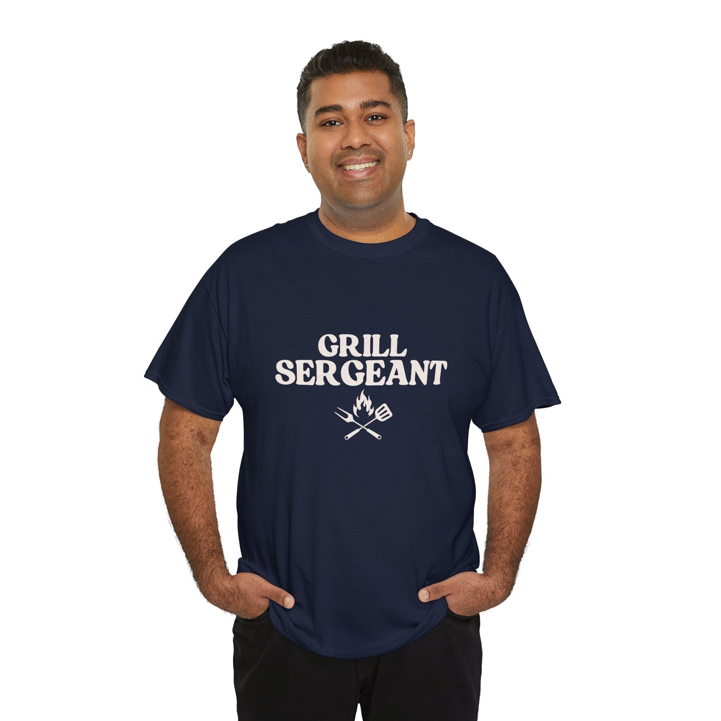 Unisex Cotton Tee - Grill Sergeant, Funny BBQ Shirt, Father's Day Gift, Cookout Apparel, Summer Party Wear, Casual T-Shirt