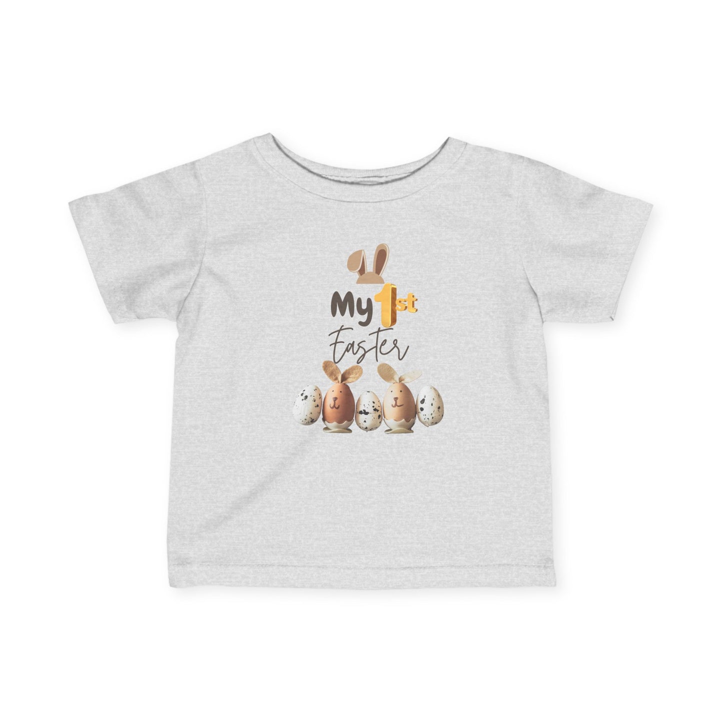 My 1st Easter Infant Fine Jersey Tee - Cute Bunny & Egg Design