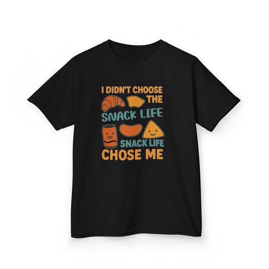 Snack Life Kids Tee, Funny Kids T-Shirt, Snack Lover Shirt, Birthday Gift for Kids, Cute Food Tee