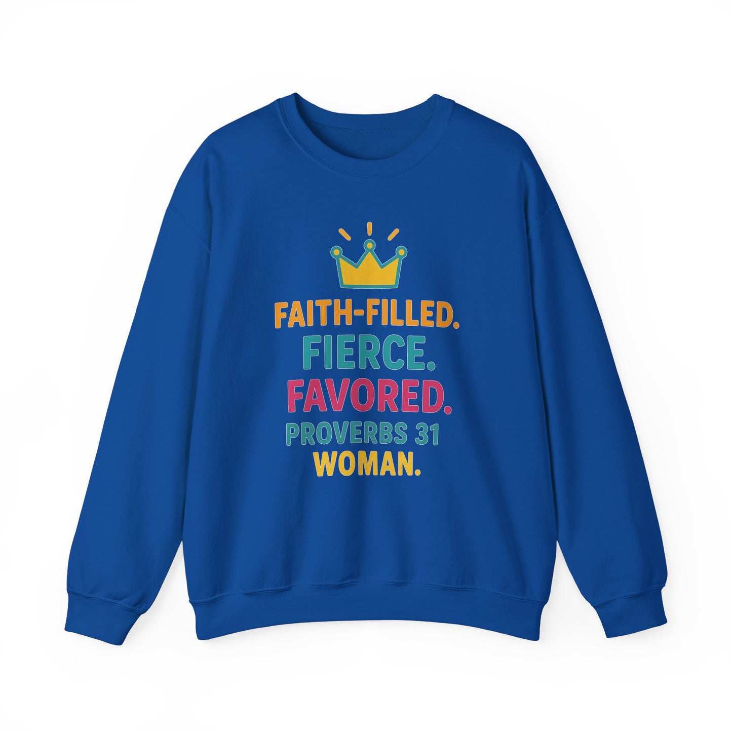 Faith-Filled Proverbs 31 Woman Sweatshirt, Inspirational Crewneck, Motivational Apparel, Christian Gift, Faith-Based Clothing