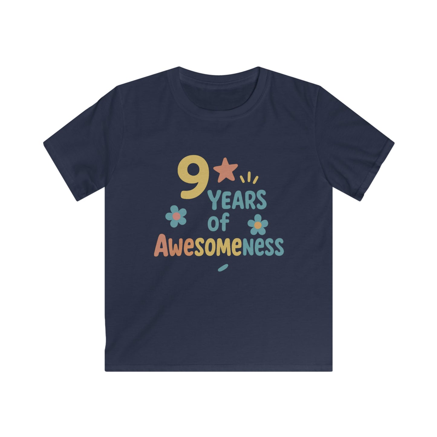 Celebrate 9 Years of Awesomeness Kids Tee, Birthday Gift Shirt, Fun Kids T-Shirt, Unique Children's Apparel, Festival Wear