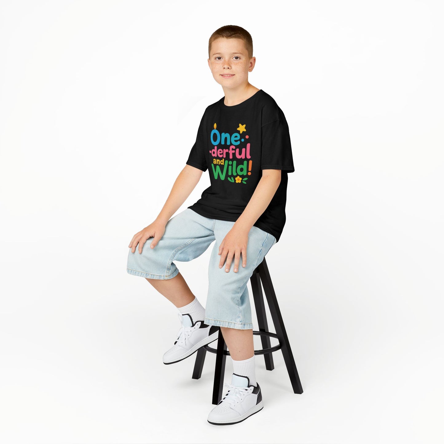 One-derful and Wild Kids Tee, Fun Birthday Gift, Toddler T-Shirt, Playful Cotton Shirt, Colorful Kids Apparel