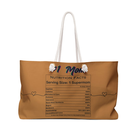 Mom's Weekender Bag - Perfect Gift for Supermoms, Travel Tote, Mother's Day, Stylish & Practical Diaper Bag, Gym Bag