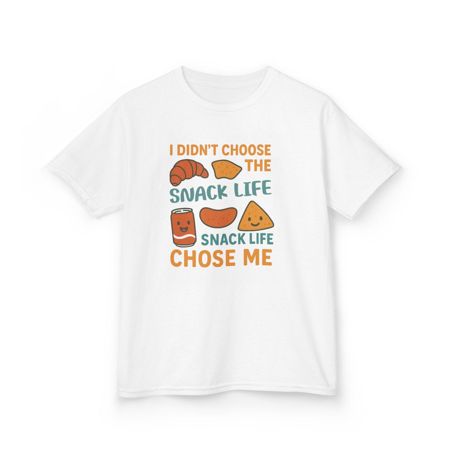 Snack Life Kids Tee, Funny Kids T-Shirt, Snack Lover Shirt, Birthday Gift for Kids, Cute Food Tee