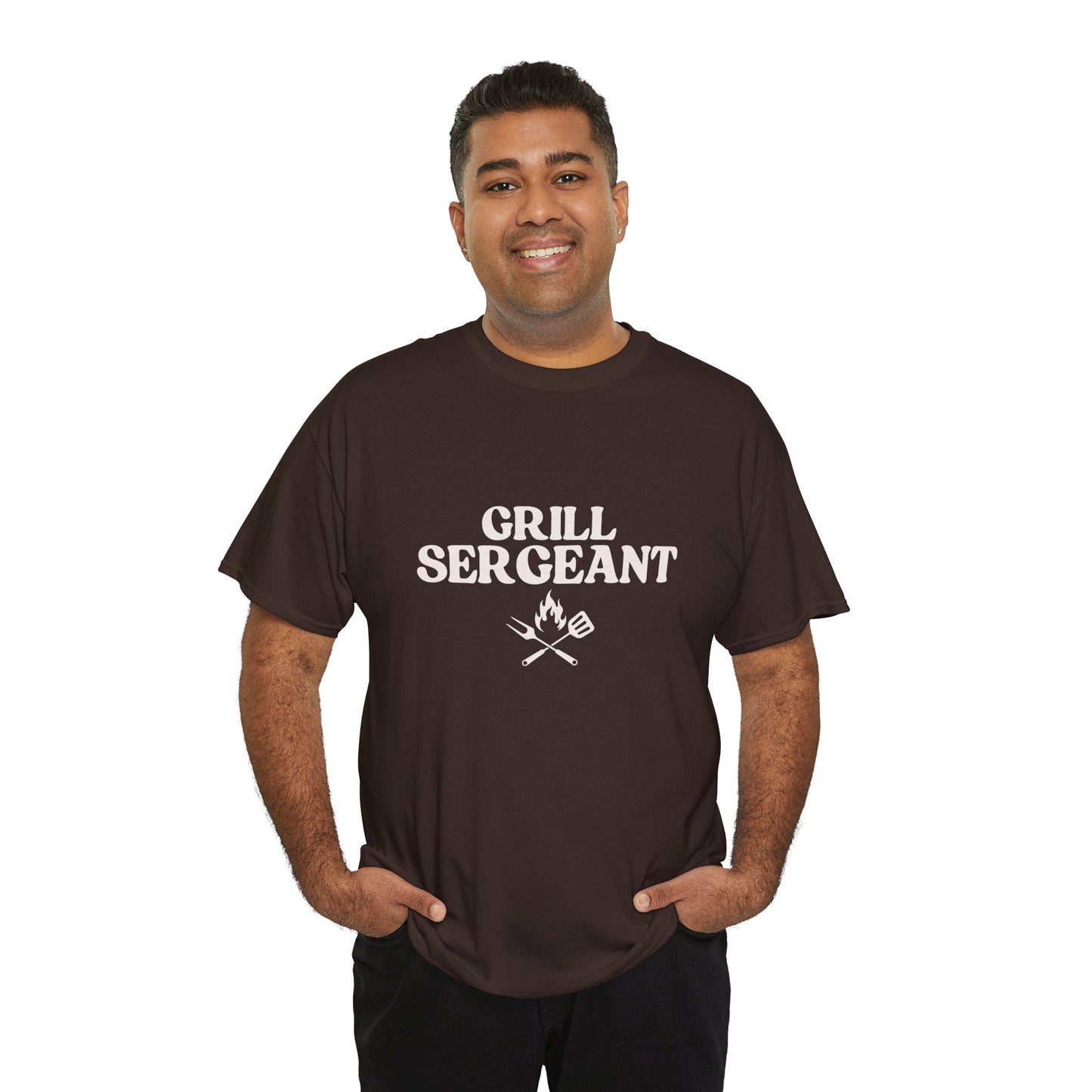 Unisex Cotton Tee - Grill Sergeant, Funny BBQ Shirt, Father's Day Gift, Cookout Apparel, Summer Party Wear, Casual T-Shirt