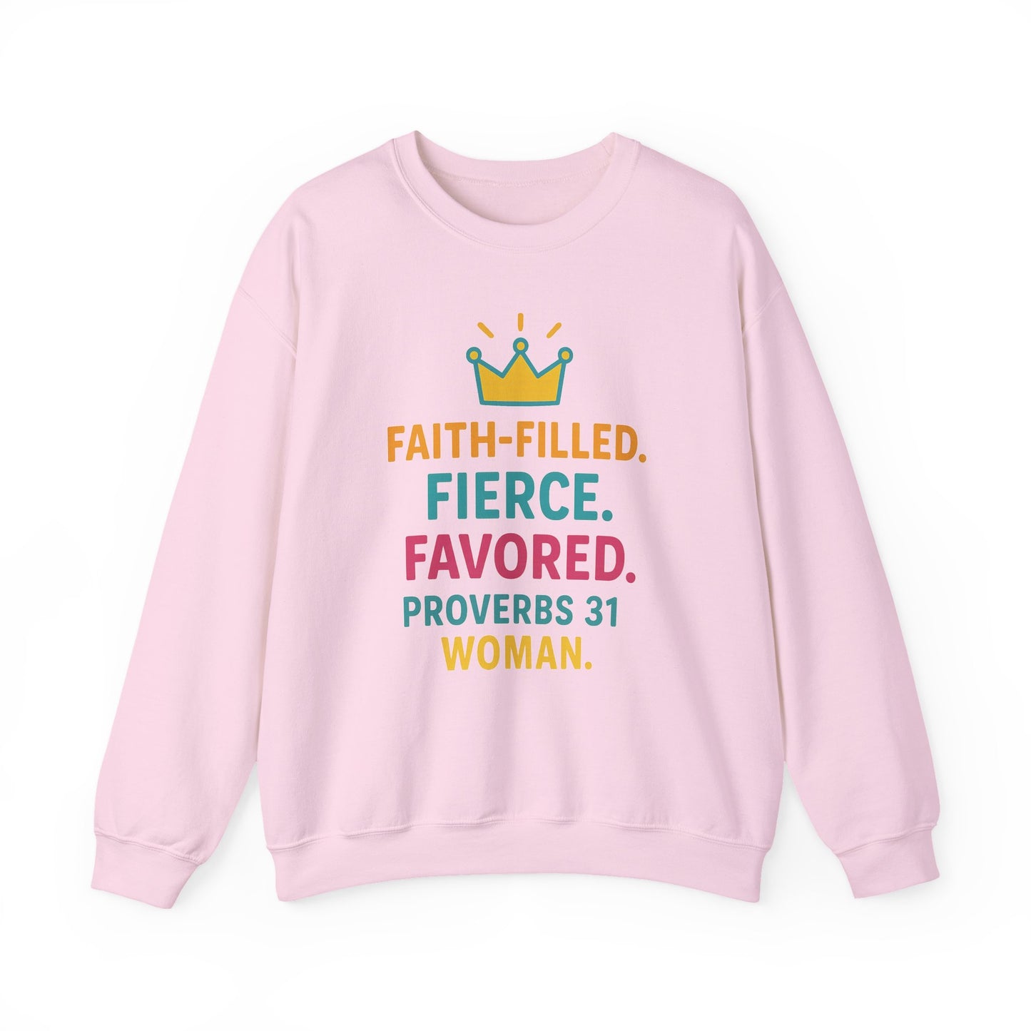 Faith-Filled Proverbs 31 Woman Sweatshirt, Inspirational Crewneck, Motivational Apparel, Christian Gift, Faith-Based Clothing