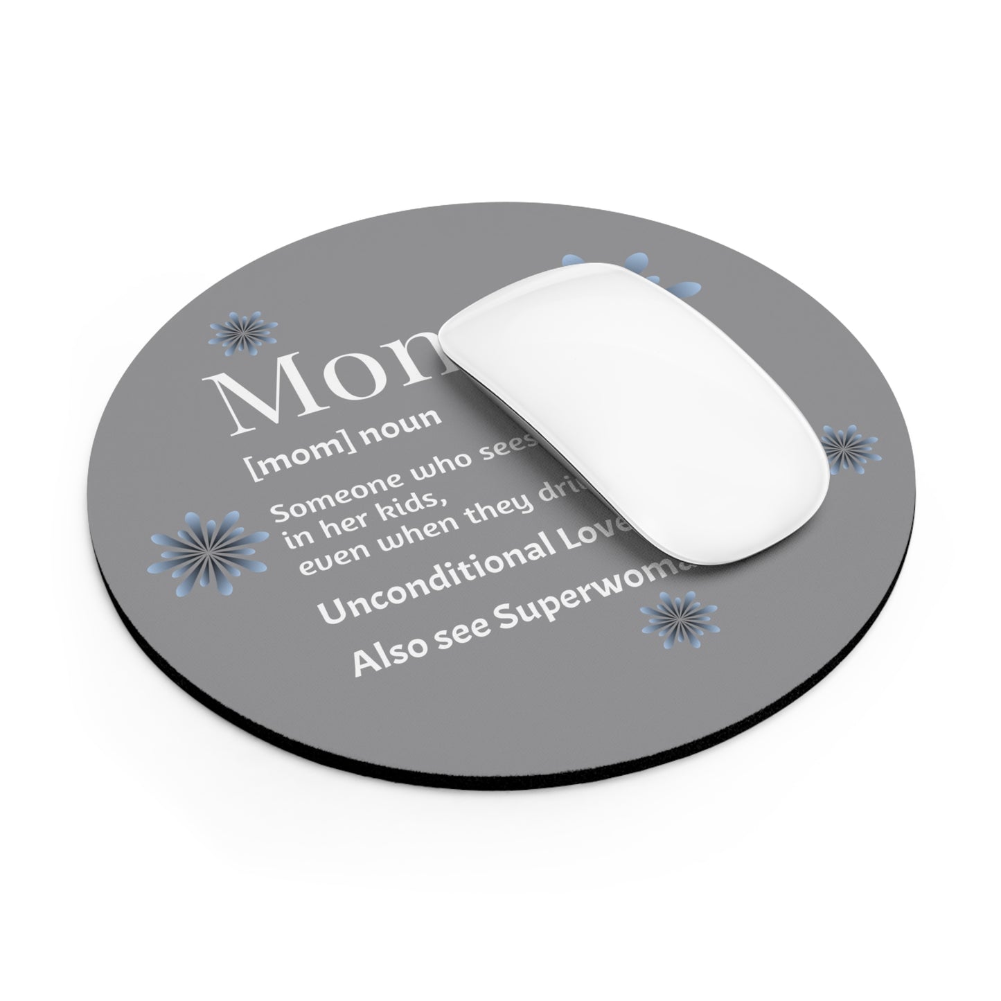 Elegant Mom Mouse Pad, Unique Gift for Mom, Home Office Decor, Thoughtful Mother's Day Gift, Inspirational Desk Accessory