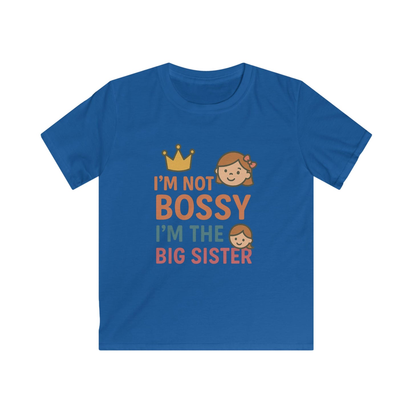 Big Sister Softstyle Tee, Cute Kids Shirt, Sister Gift, Birthday Shirt, Family Love Tee, Toddler Casual Wear