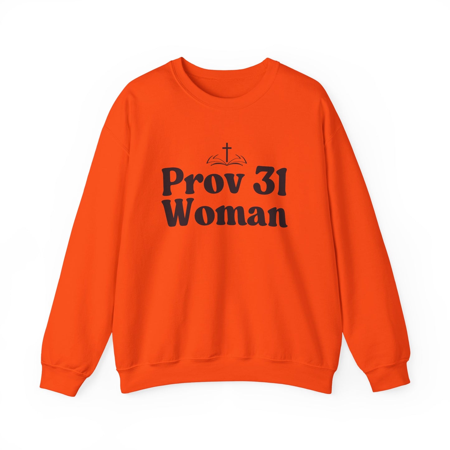 Faith-Inspired Unisex Crewneck Sweatshirt, Prov 31 Woman Gift, Cozy Apparel, Christian Fashion, Spirituality, Everyday Wear